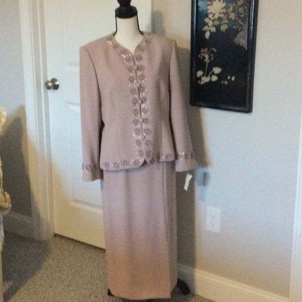 Beaded jacket & long skirt mother of bride / groom